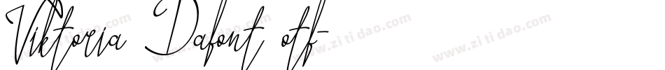 Viktoria Dafont otf字体转换